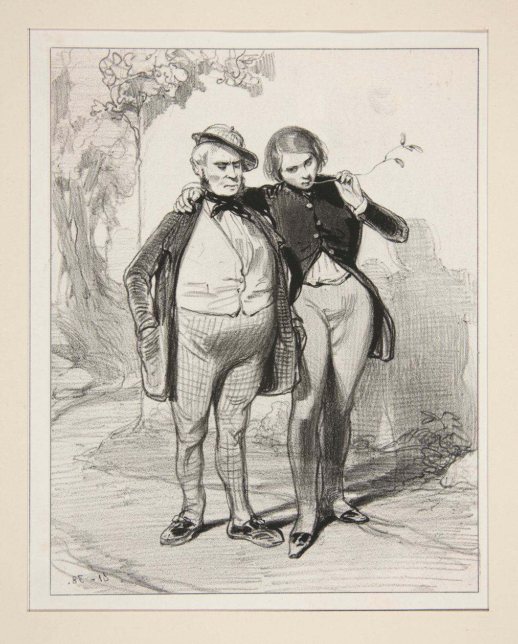 I have not deducted the fifty francs you owe me for six months by Paul Gavarni