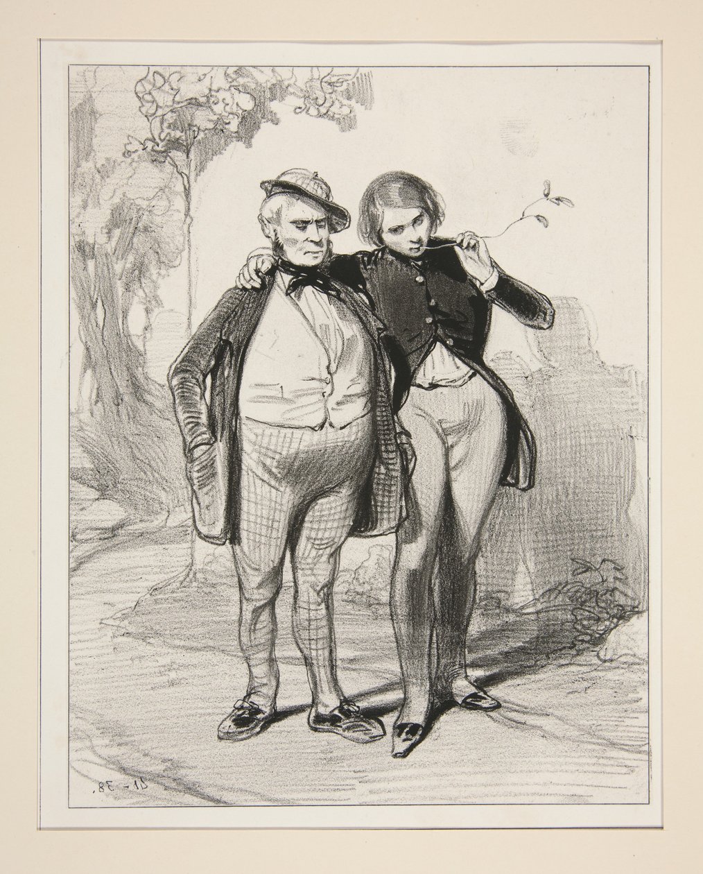 I have not forgiven you the fifty francs you have owed me for six months... by Paul Gavarni