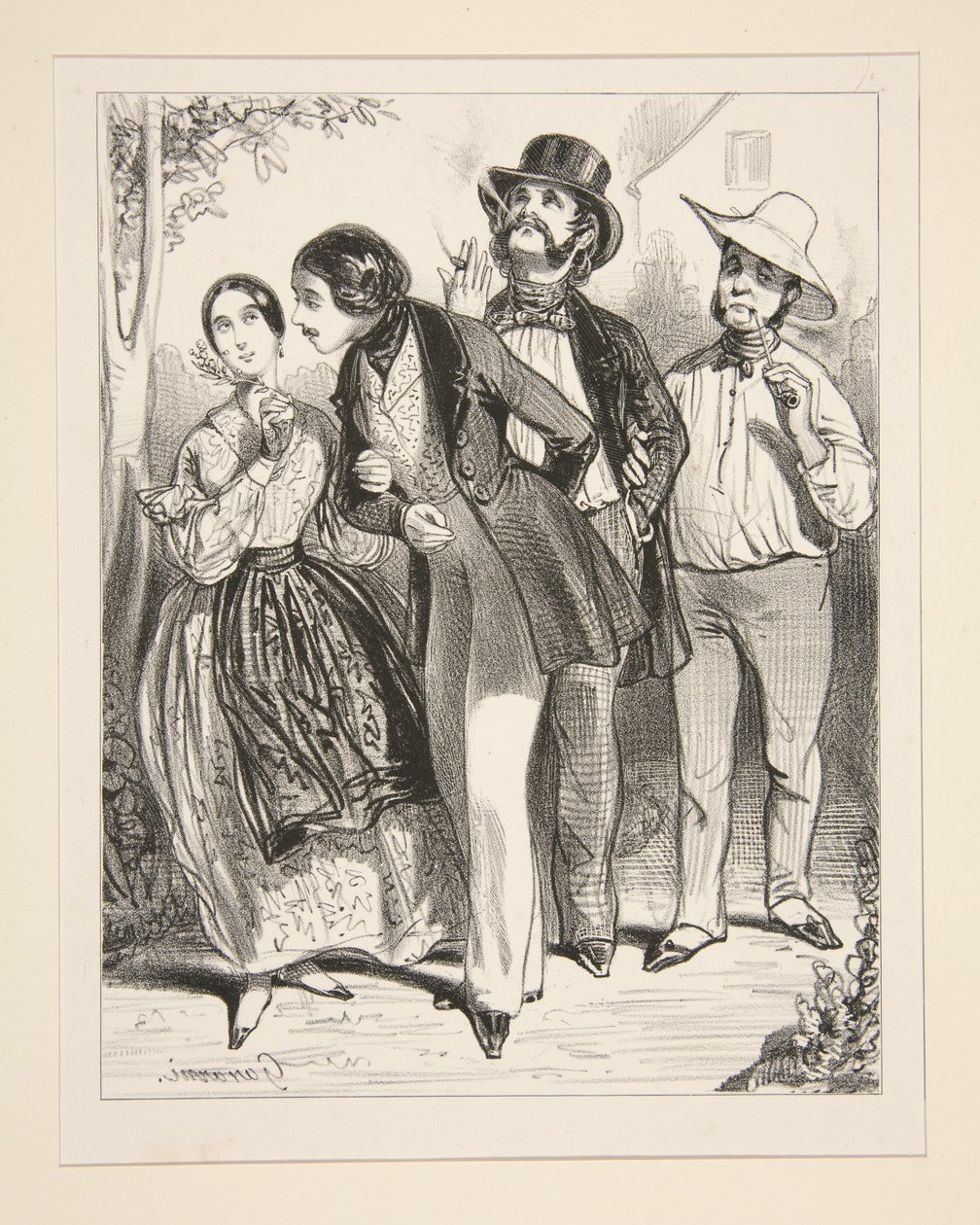 The Friend of the Lover by Paul Gavarni