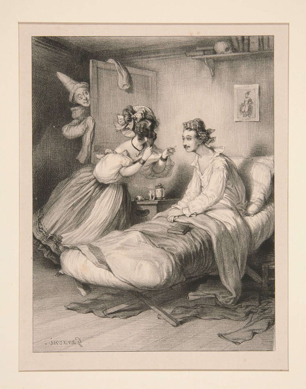 The Intrigue at Home by Paul Gavarni