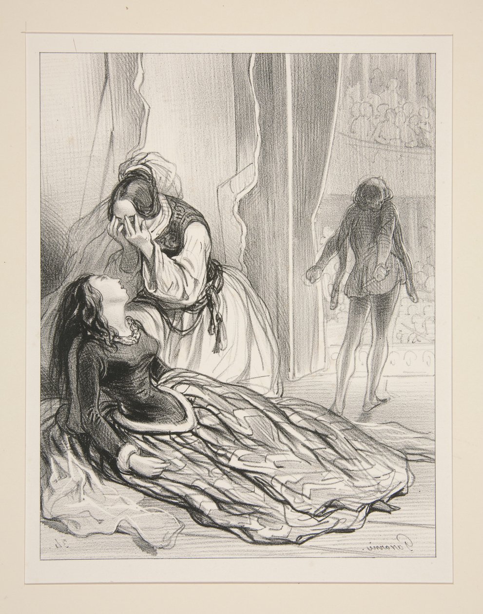 The Princess: Ah! I Am Dying... by Paul Gavarni