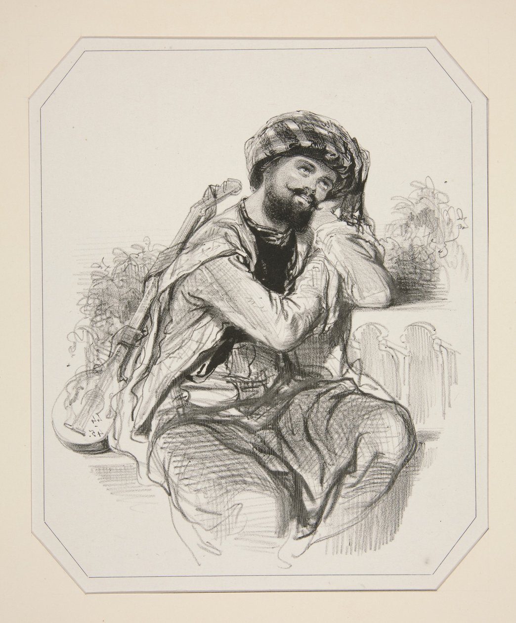 The Moorish Serenade by Paul Gavarni