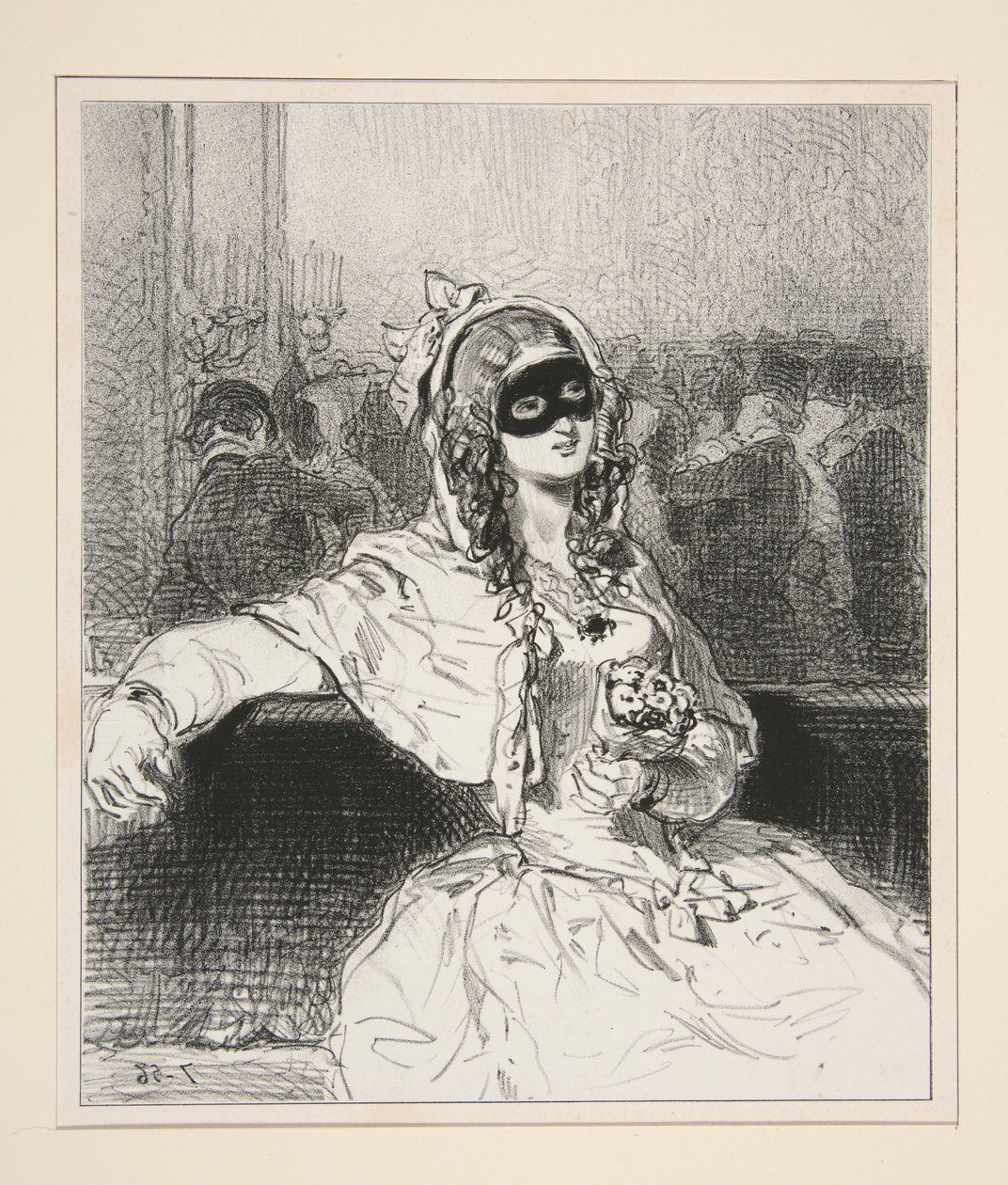 The Mask May Lie as Beautifully as It Pleases: Female Diogenes... by Paul Gavarni