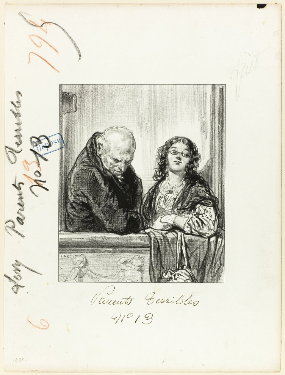 Les-Parents-Terribles series: A lovely play, always the same by Paul Gavarni
