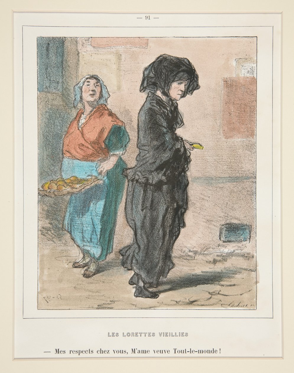 The Aged Lorettes by Paul Gavarni