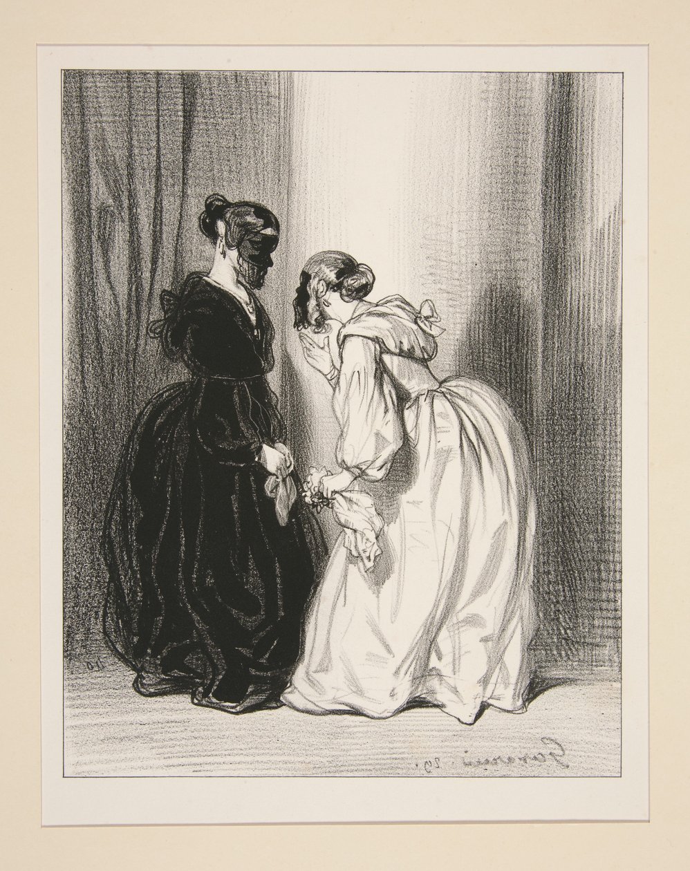 Madam, an Honest Woman Has Her Lovers (sic), and Does Not Take Those of Others!... by Paul Gavarni