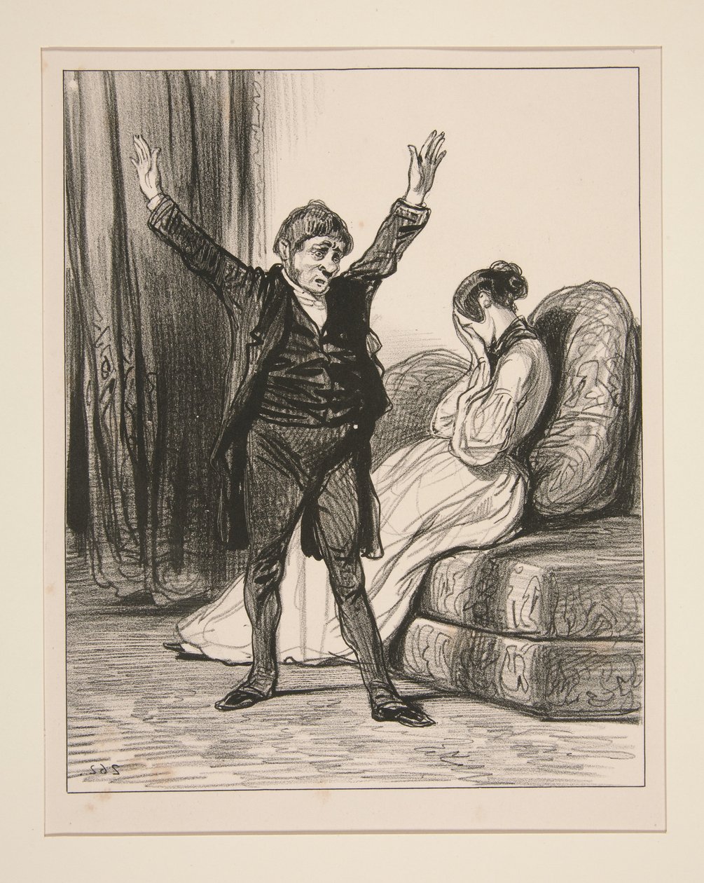 Unfortunate girl! You will bring shame upon your sex and... by Paul Gavarni