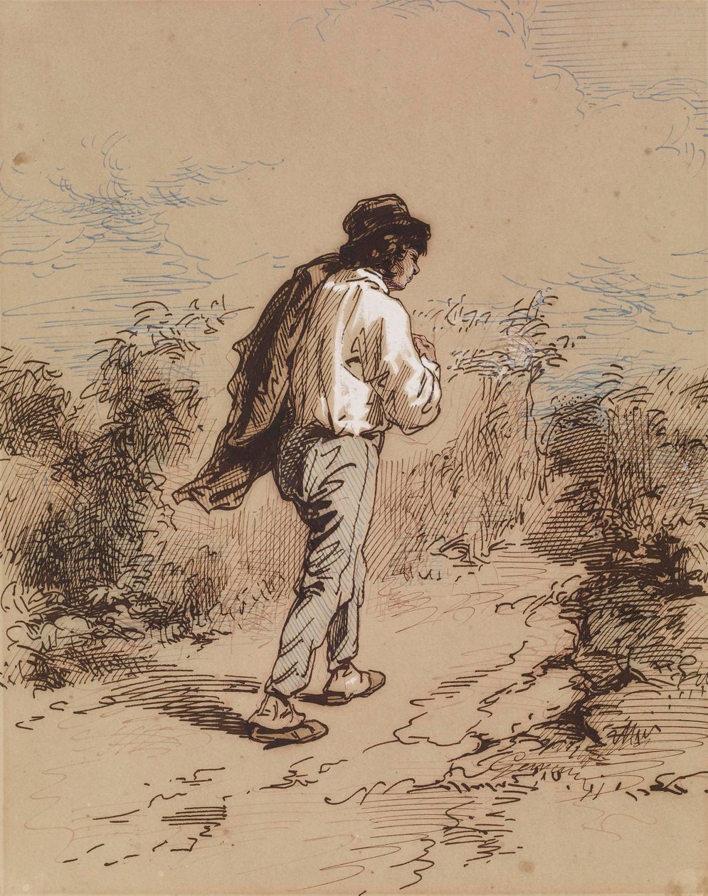 Man Walking by Paul Gavarni