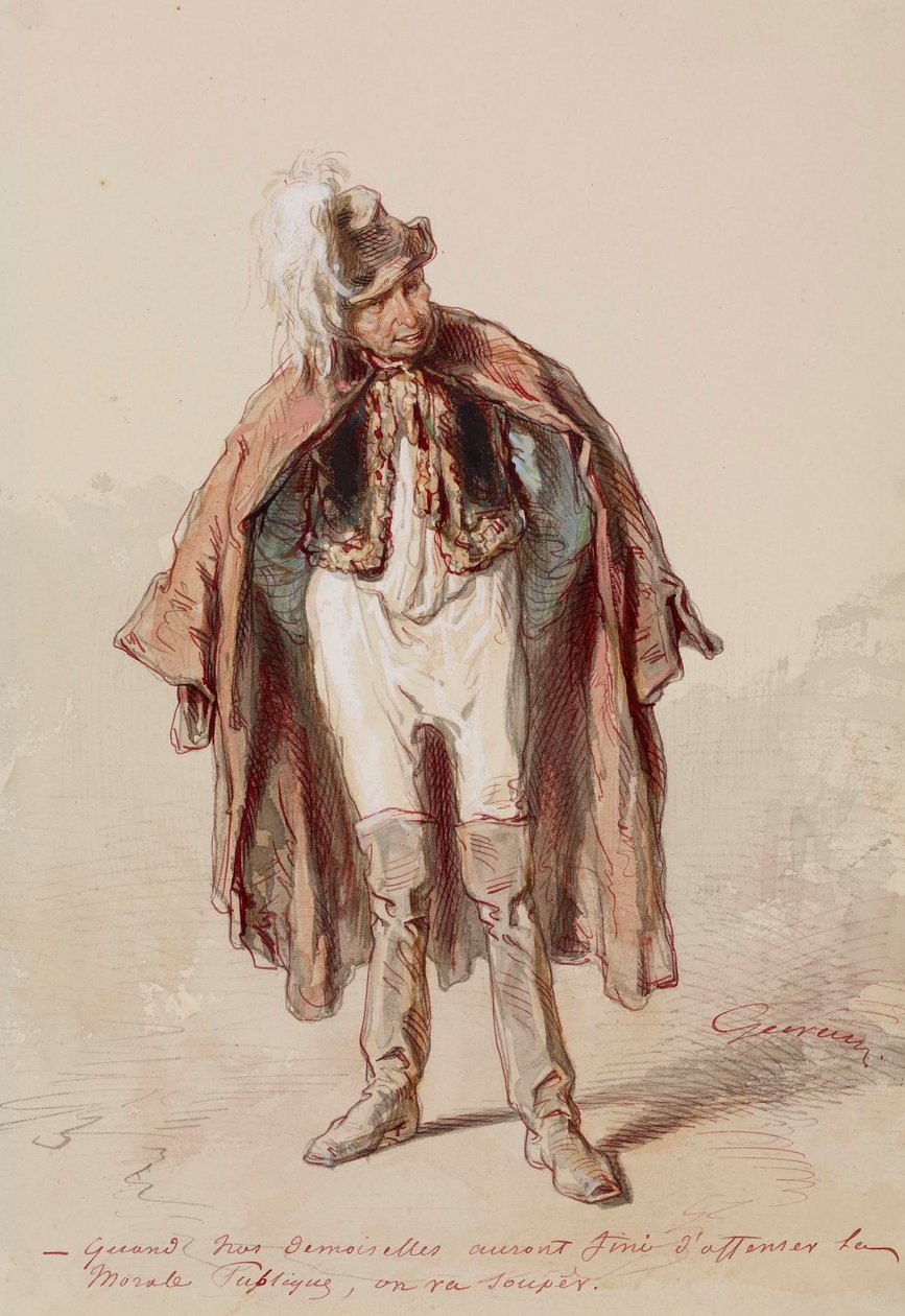 Man in Costume by Paul Gavarni