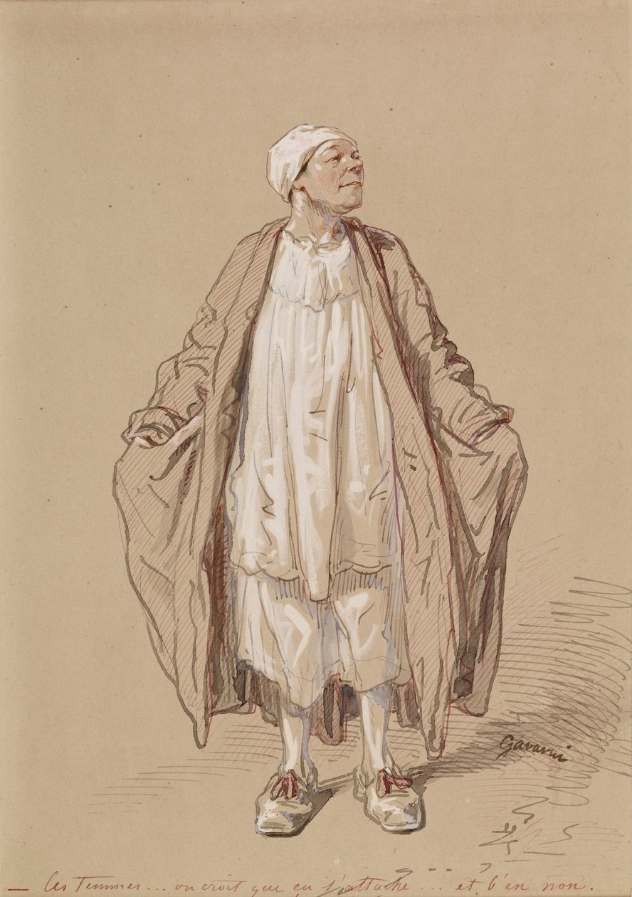 Man in Night Dress by Paul Gavarni