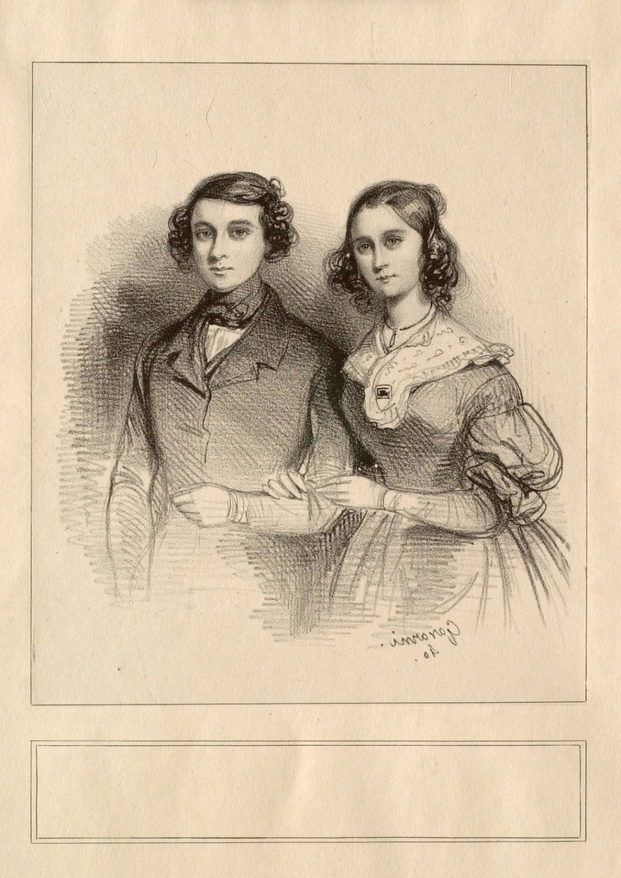 Mr. and Mrs. Emily Taigny by Paul Gavarni