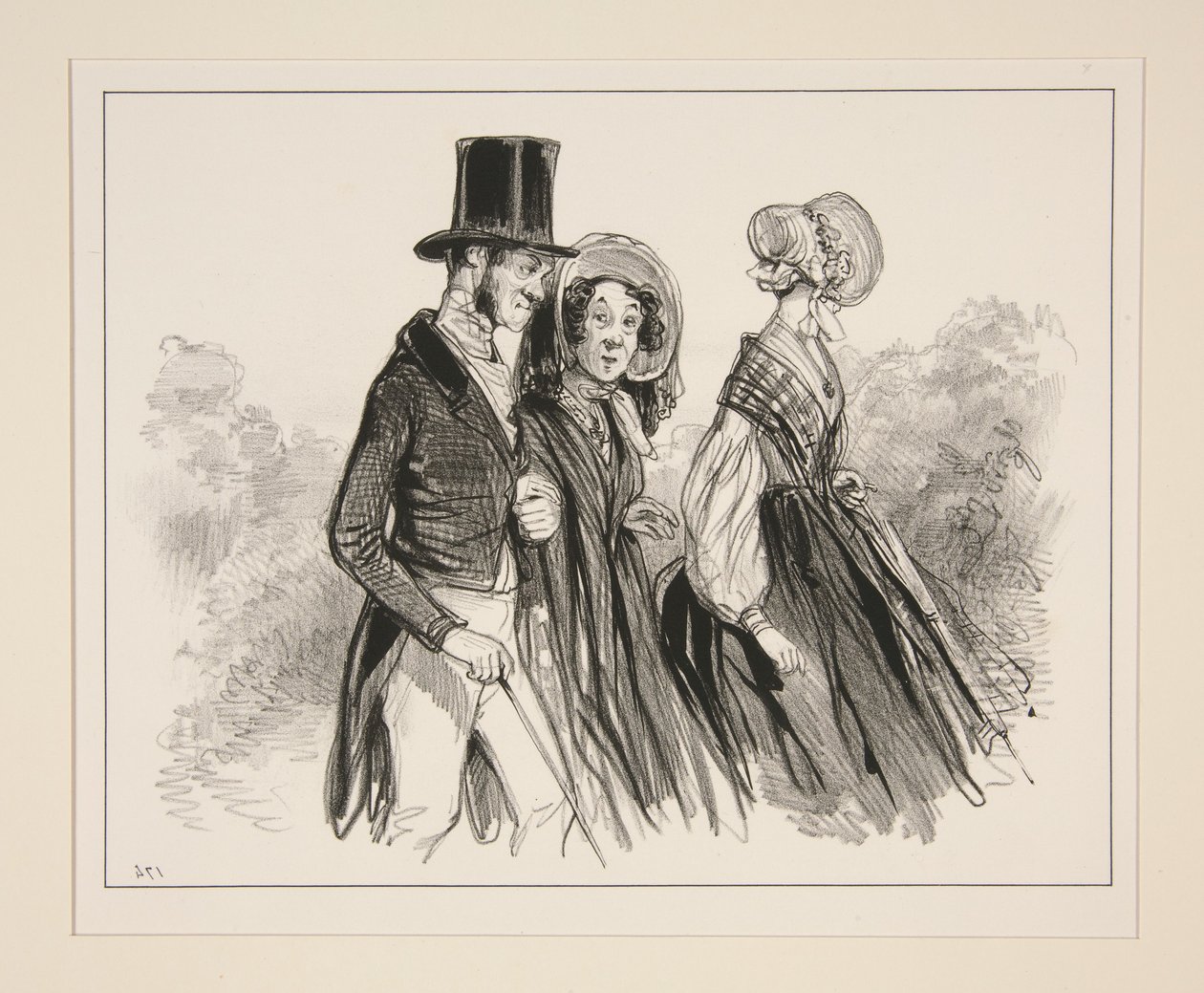 Today one forgets too much that young ladies must one day become mothers... by Paul Gavarni