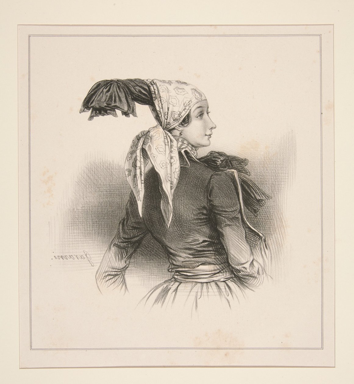 Peasant Woman of Altenburg by Paul Gavarni