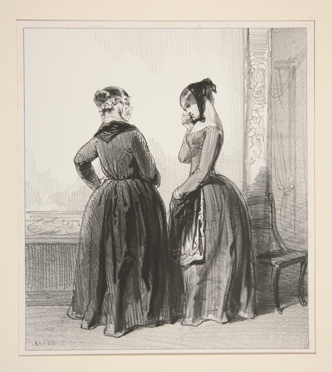 Pamela, you owe me your existence: you must listen to what I say. by Paul Gavarni