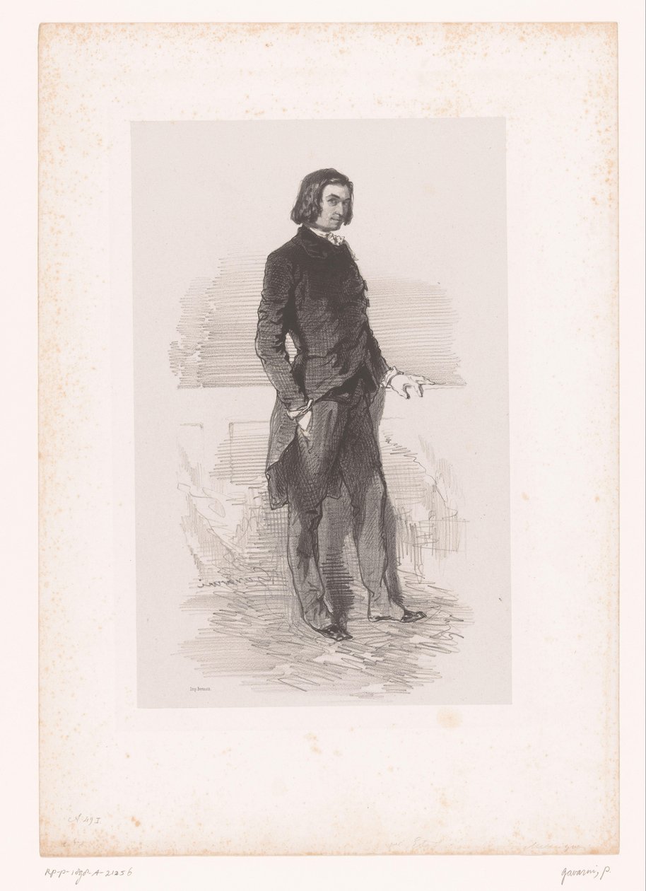 Portrait of Étienne Mélingue by Paul Gavarni