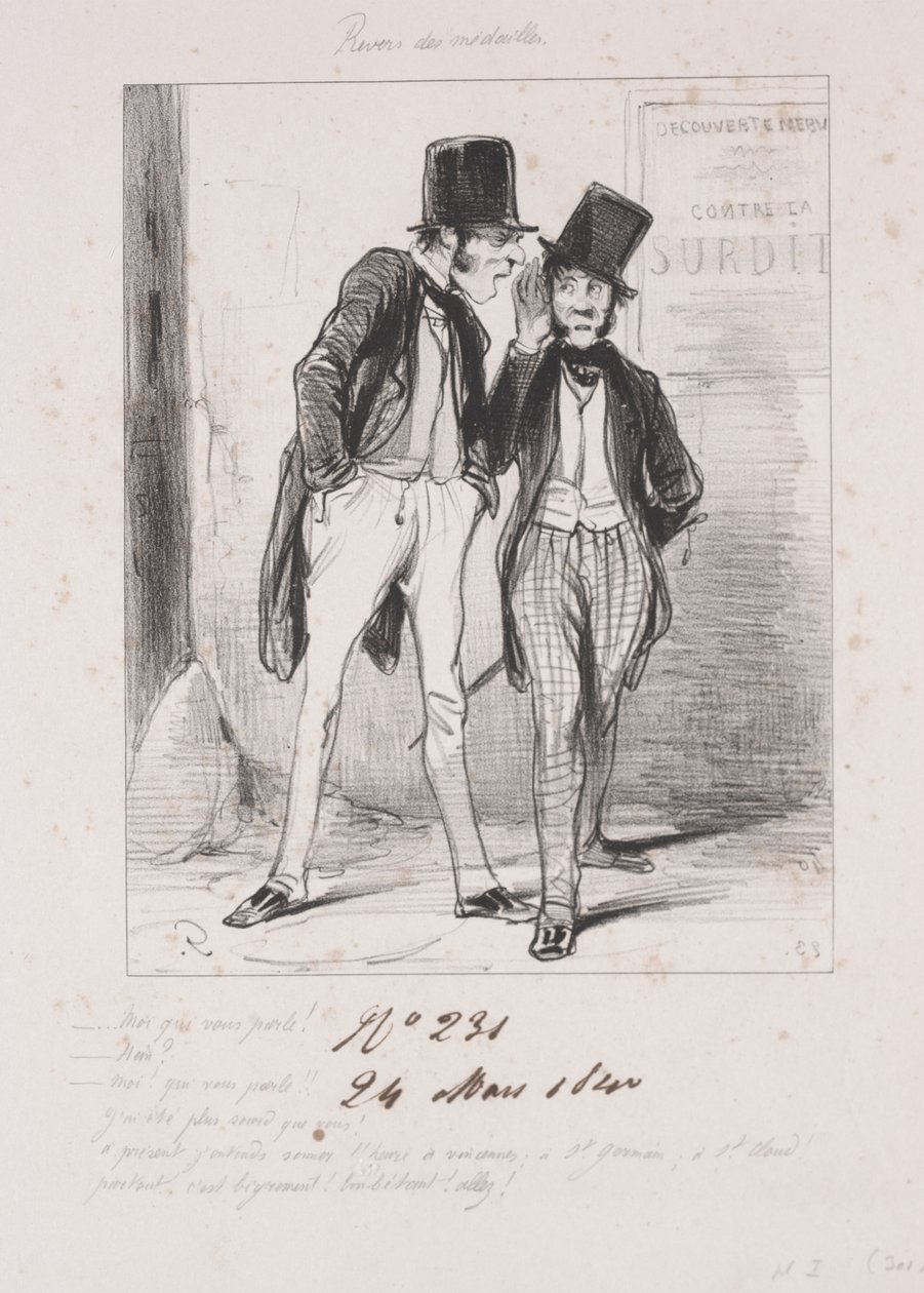 Revers des médailles: Moi qui vous parle by Paul Gavarni