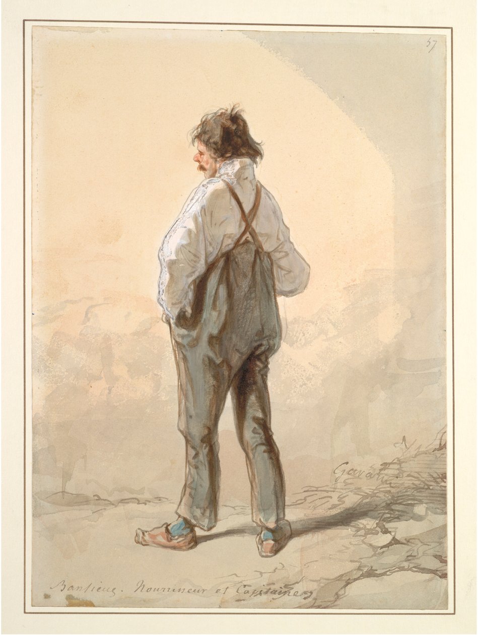 The Suburbs: Stock Raiser and Captain, probably 1859-1860 by Paul Gavarni
