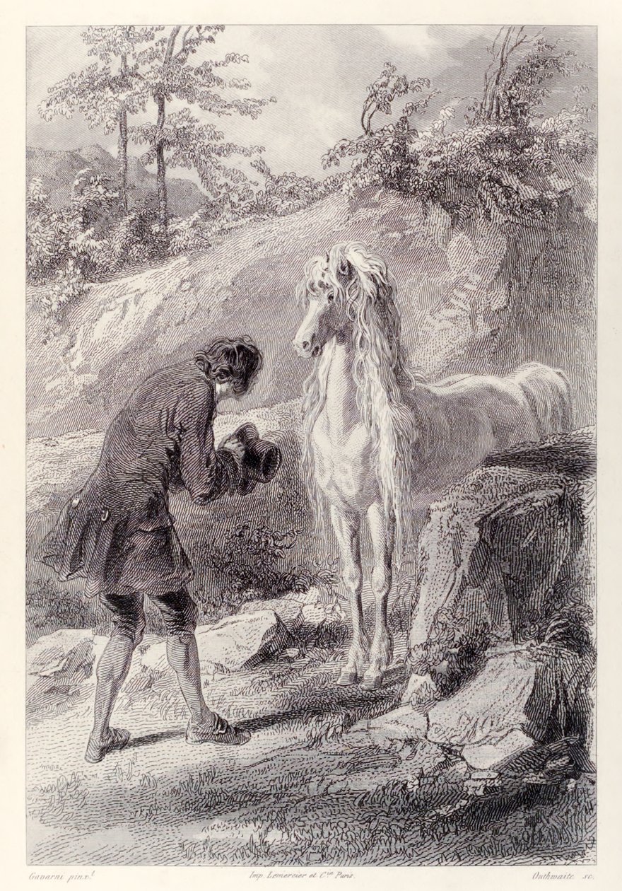 The Horse Stopped and Stared at Me, from French Edition of Gulliver