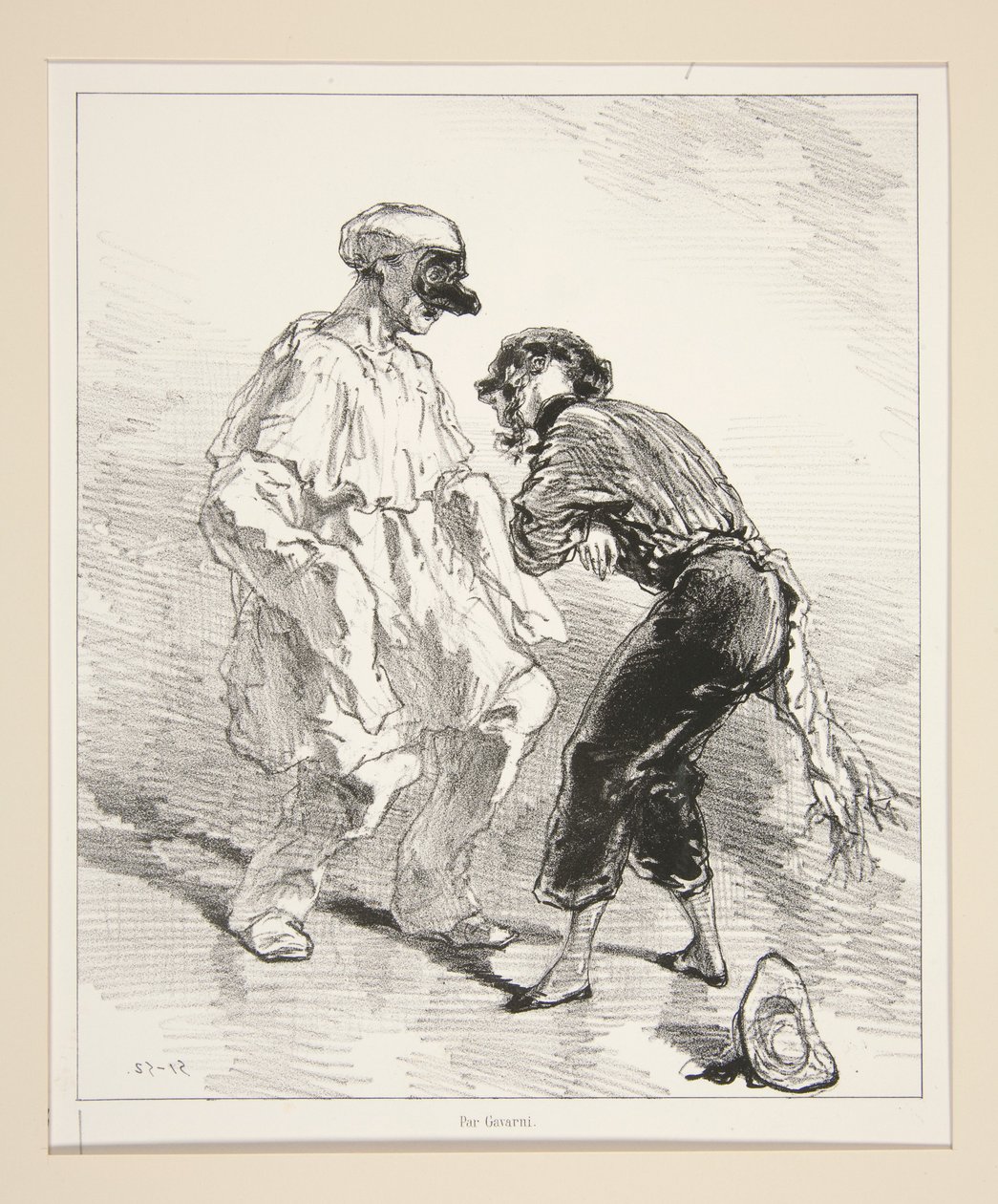 A Politician in a Straitjacket! - A Mother in Trousers! by Paul Gavarni