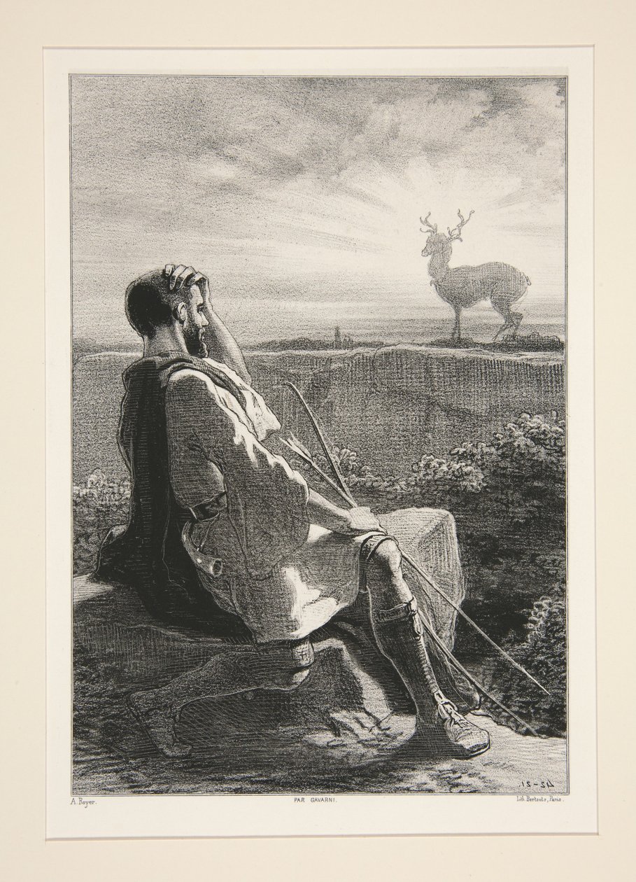 Vision of Eustache by Paul Gavarni