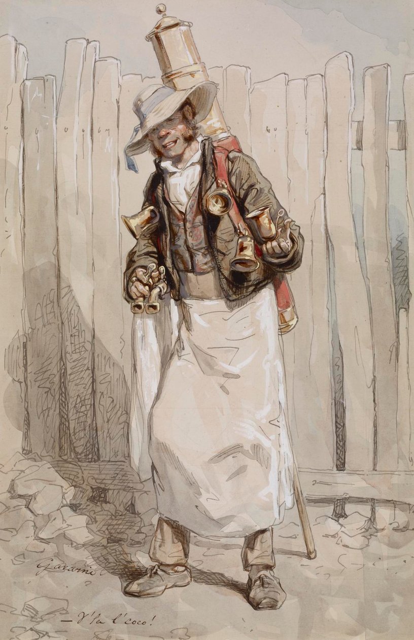 The Chocolate Vendor by Paul Gavarni