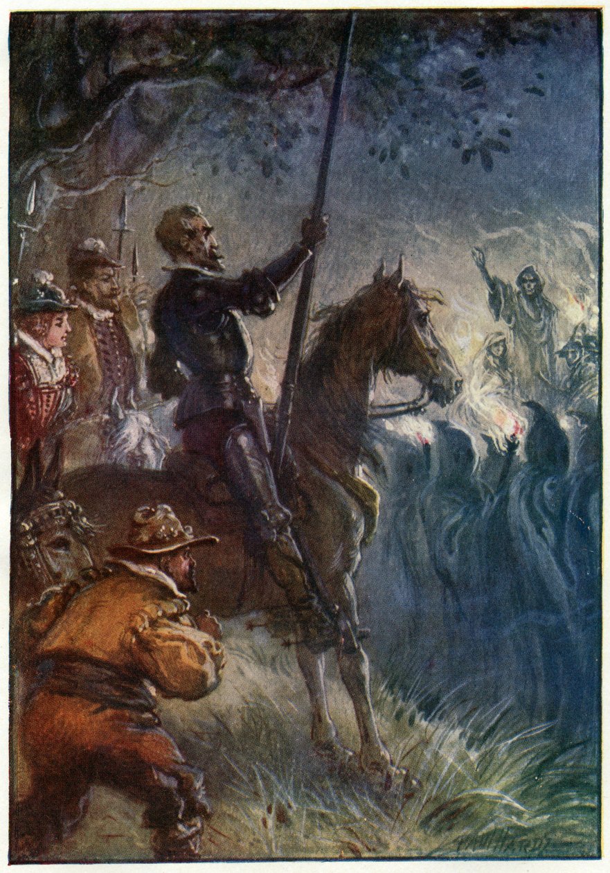 Then the Figure in the Gown Stood Up, illustration from 
