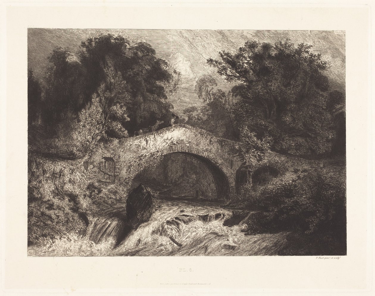 A Bridge in Auvergne by Paul Huet