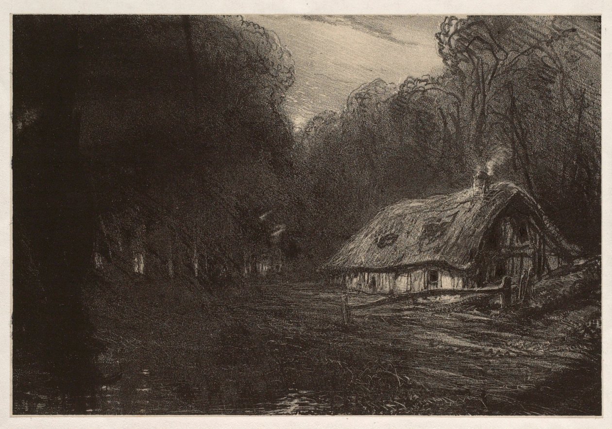 Cottage in the Forest by Paul Huet