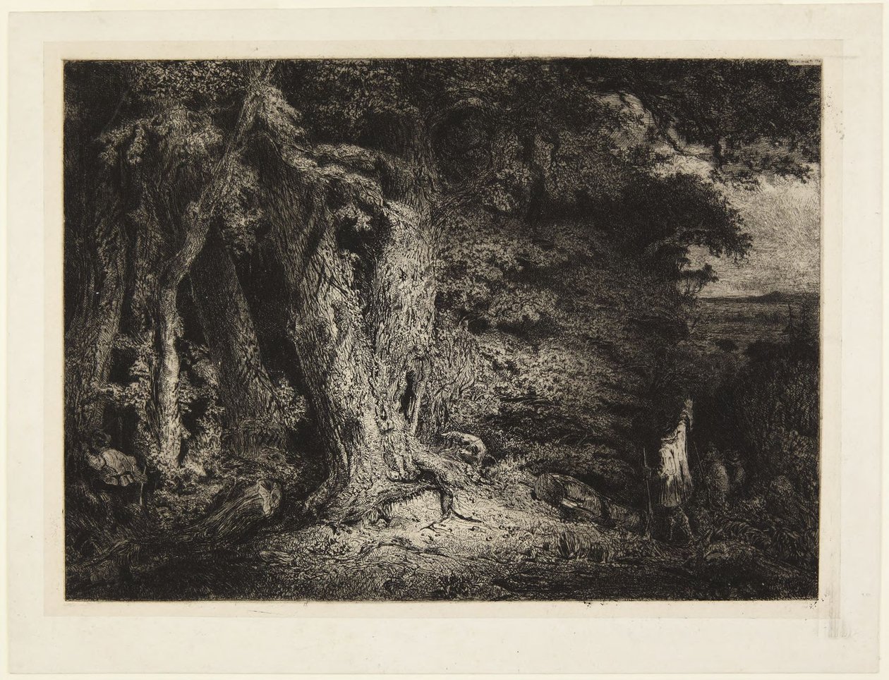 Entrance to the Forest, or The Thicket by Paul Huet