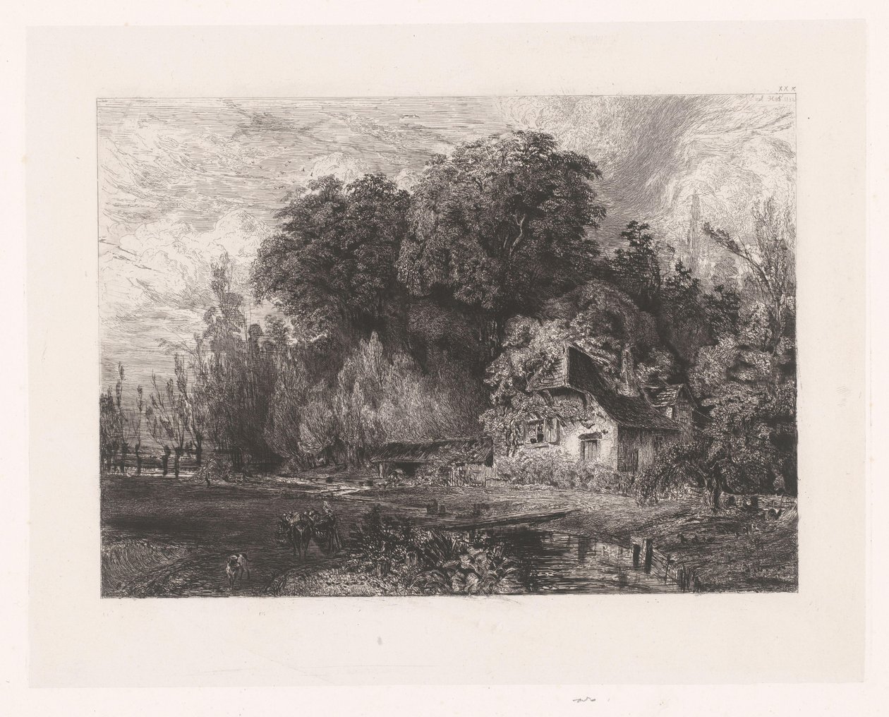 View of a House at the Edge of a Forest by Paul Huet
