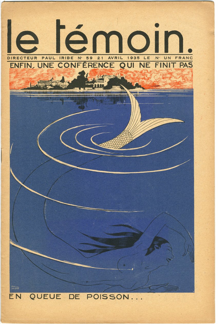 Cover for the Magazine The Temoin, Satirical in Colours, 21 April 1935 by Paul Iribe