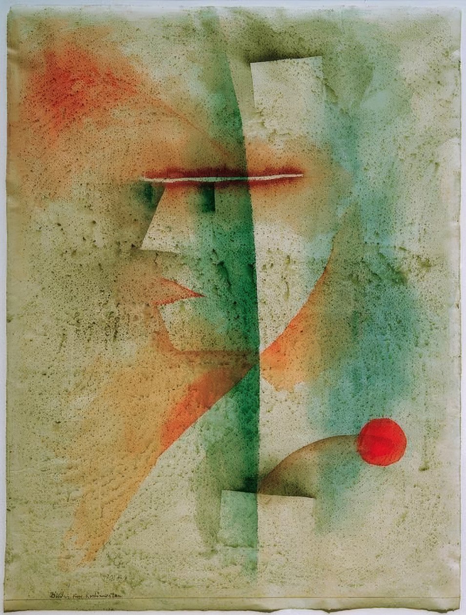 Portrait of a Costumed Person by Paul Klee: Fine art print