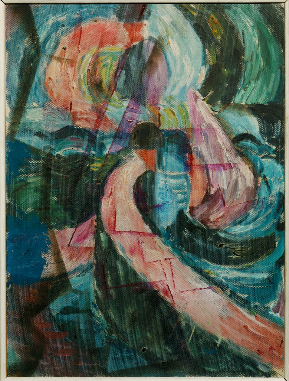 Construction Under a Waterfall, a Crossing by Paul Klee