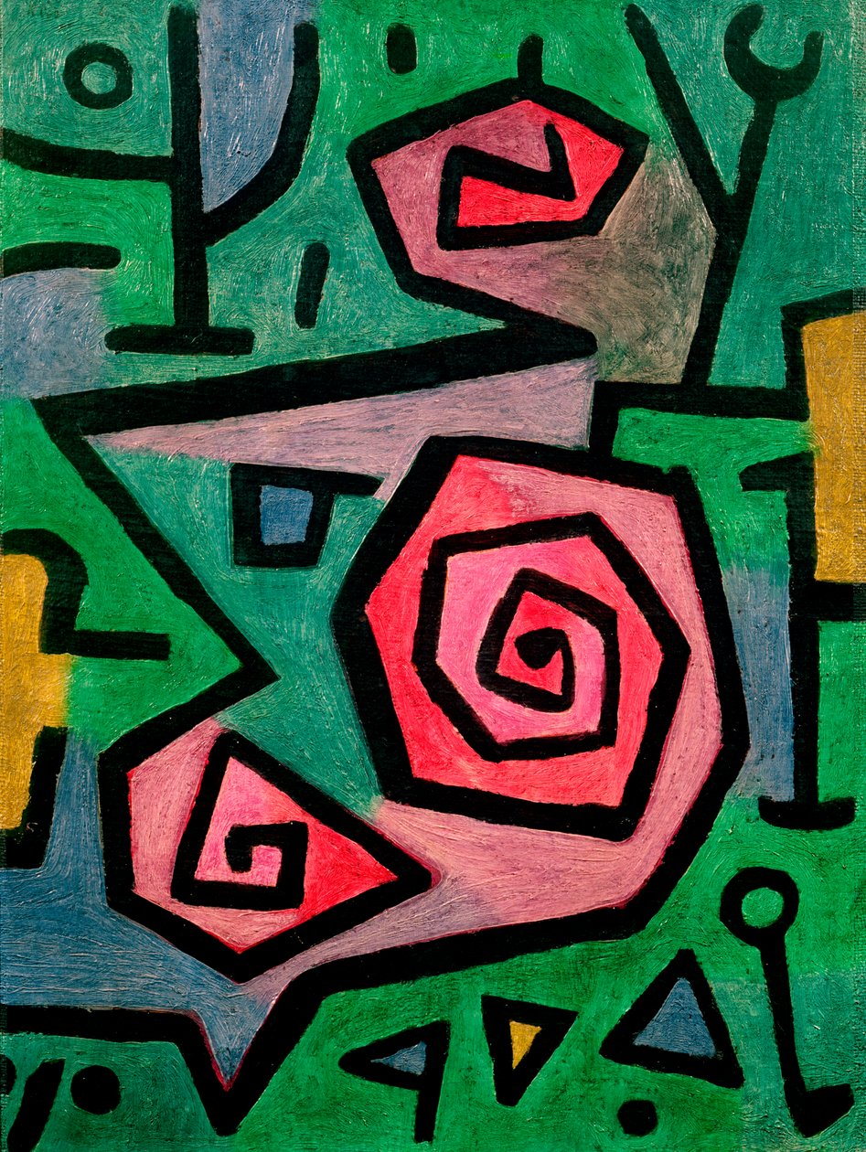 Heroic Roses by Paul Klee