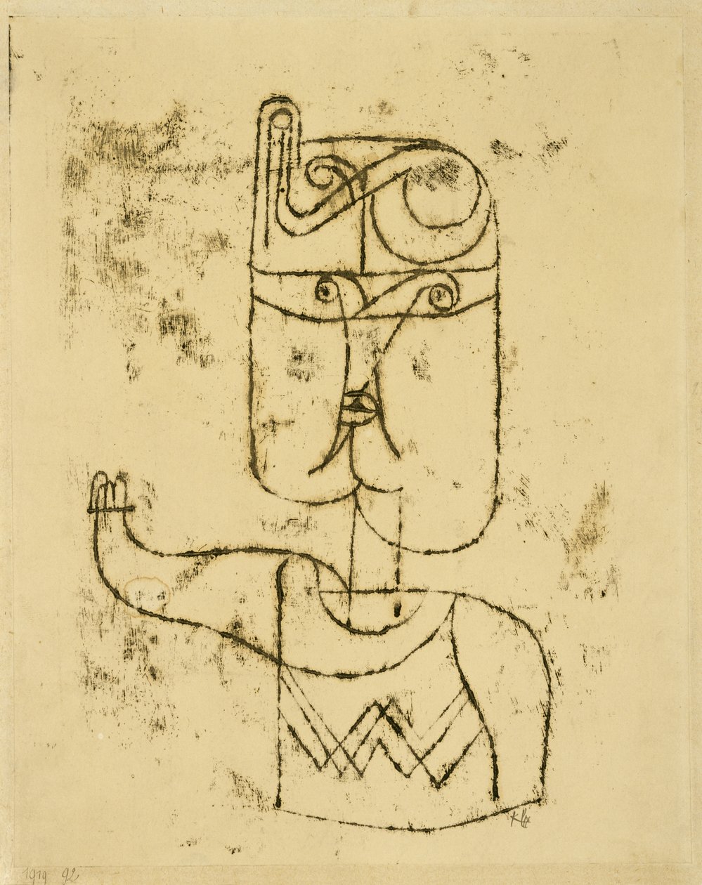 Mathematical Portrait, 1919 by Paul Klee