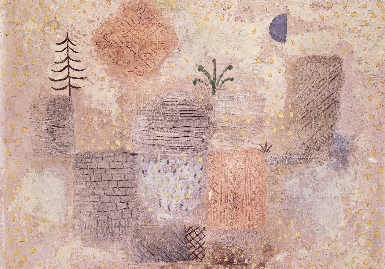 Park with the Cool Crescent by Paul Klee