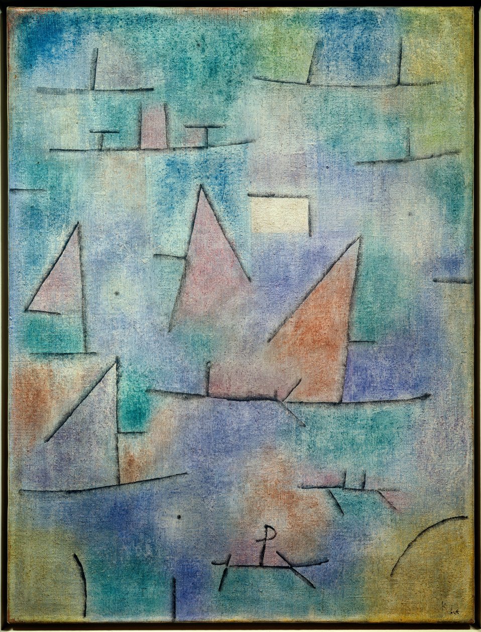 Port and Sailboats by Paul Klee: Premium art reproduction