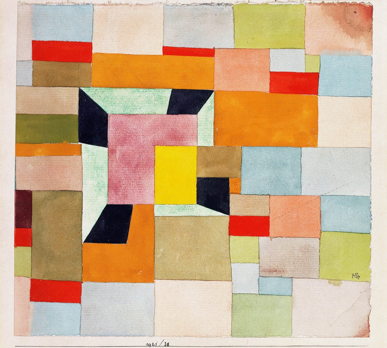 Split Coloured Rectangles by Paul Klee: Buy fine art prints