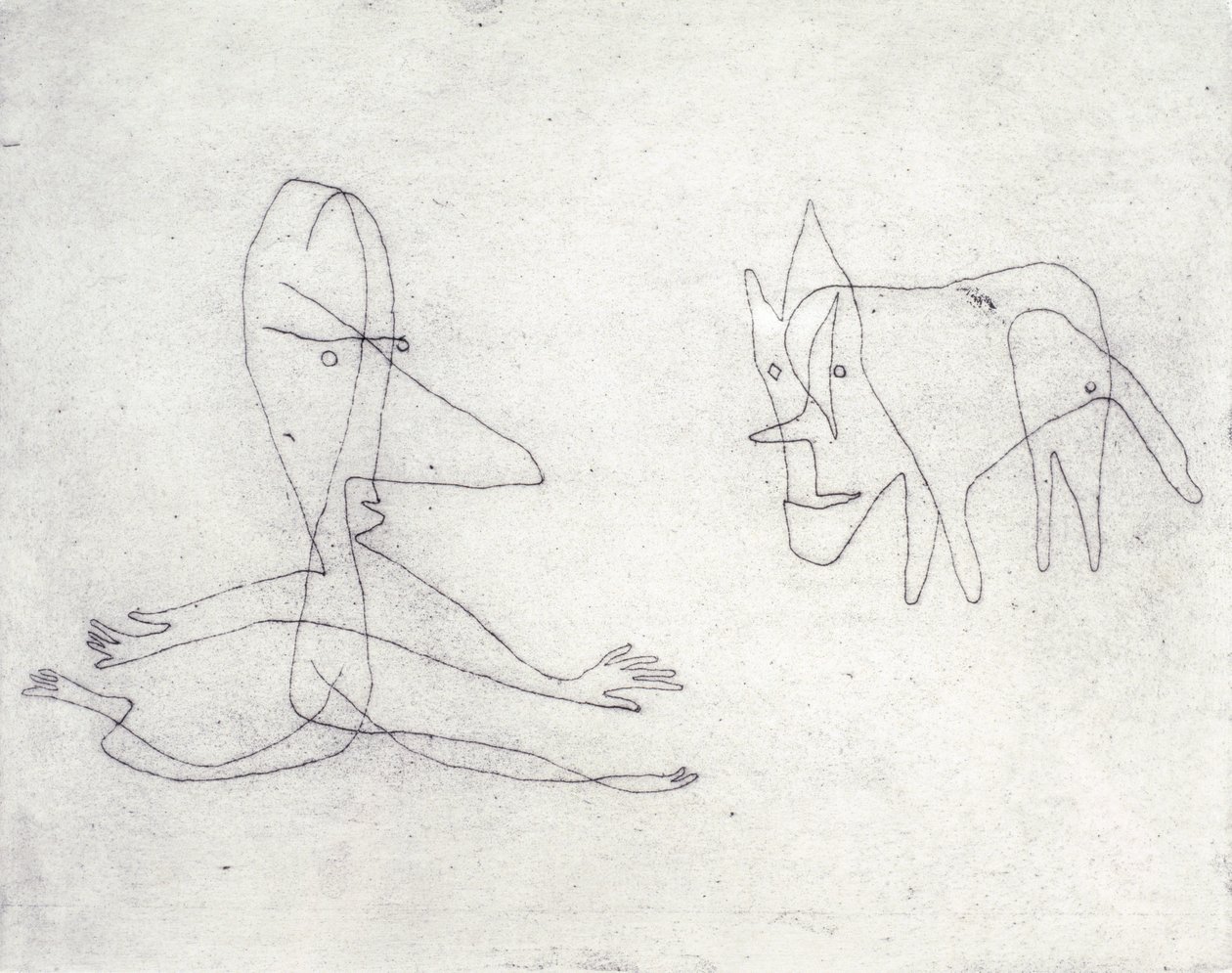 Why Does He Run? by Paul Klee