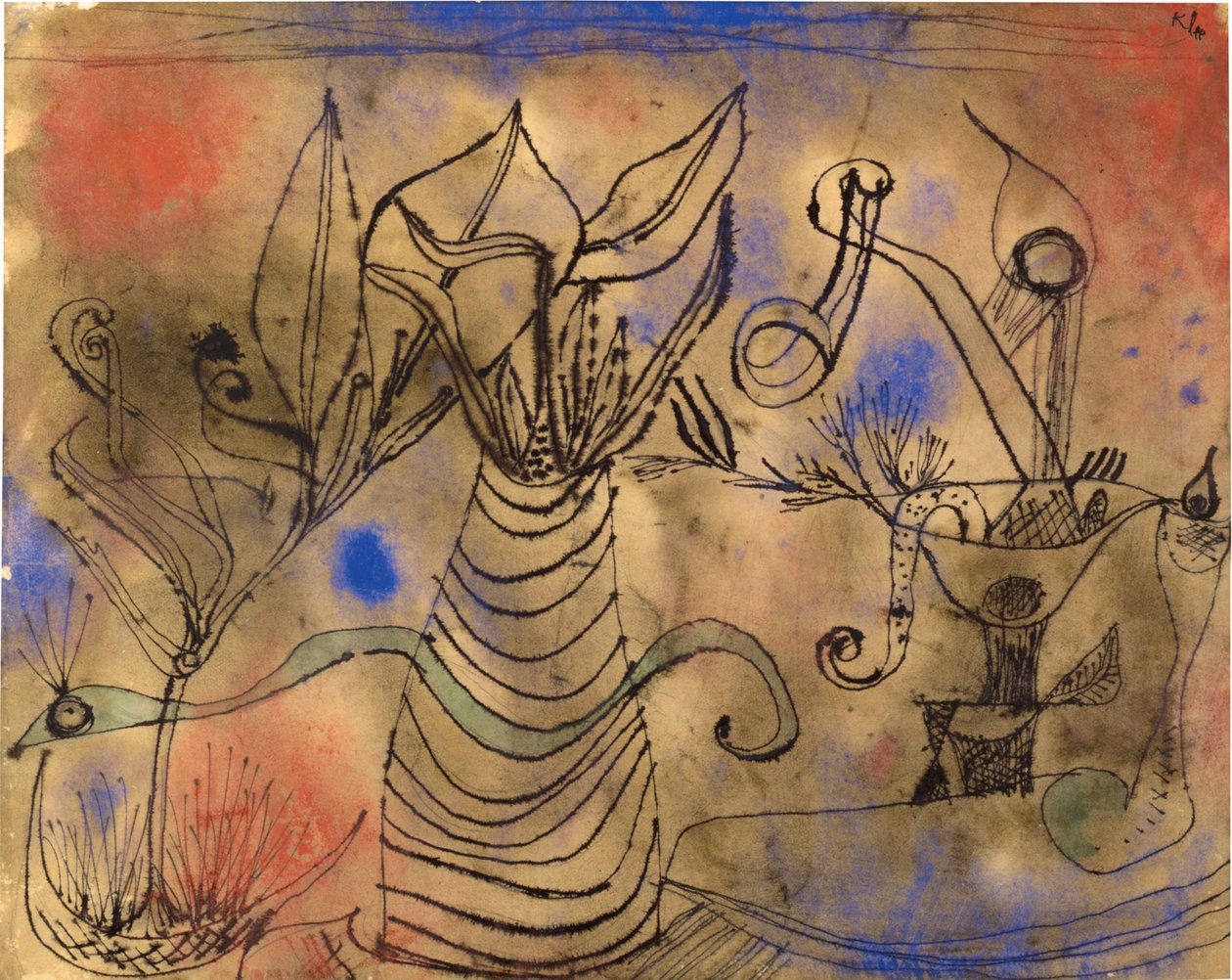 With the Snake, 1924 by Paul Klee