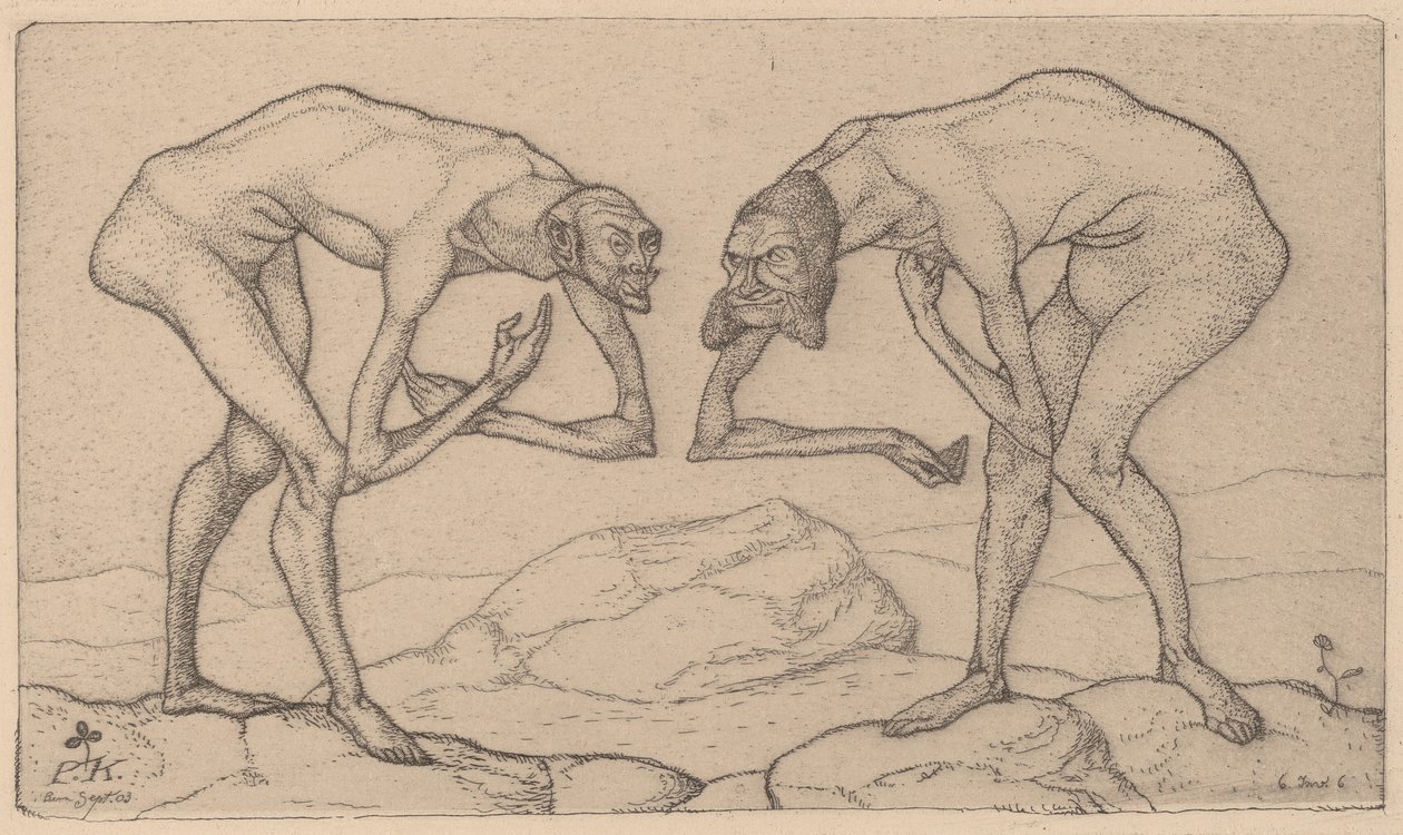 Two Men Meet by Paul Klee
