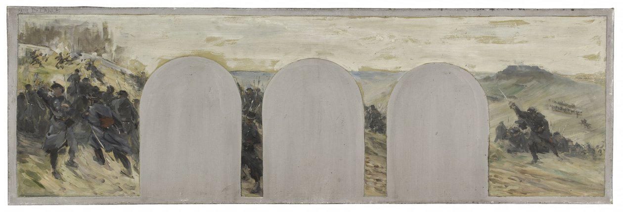 Sketch for the cabinet of the Prefect of the Hôtel de Ville de Paris: The External Defense by Paul Louis Delance