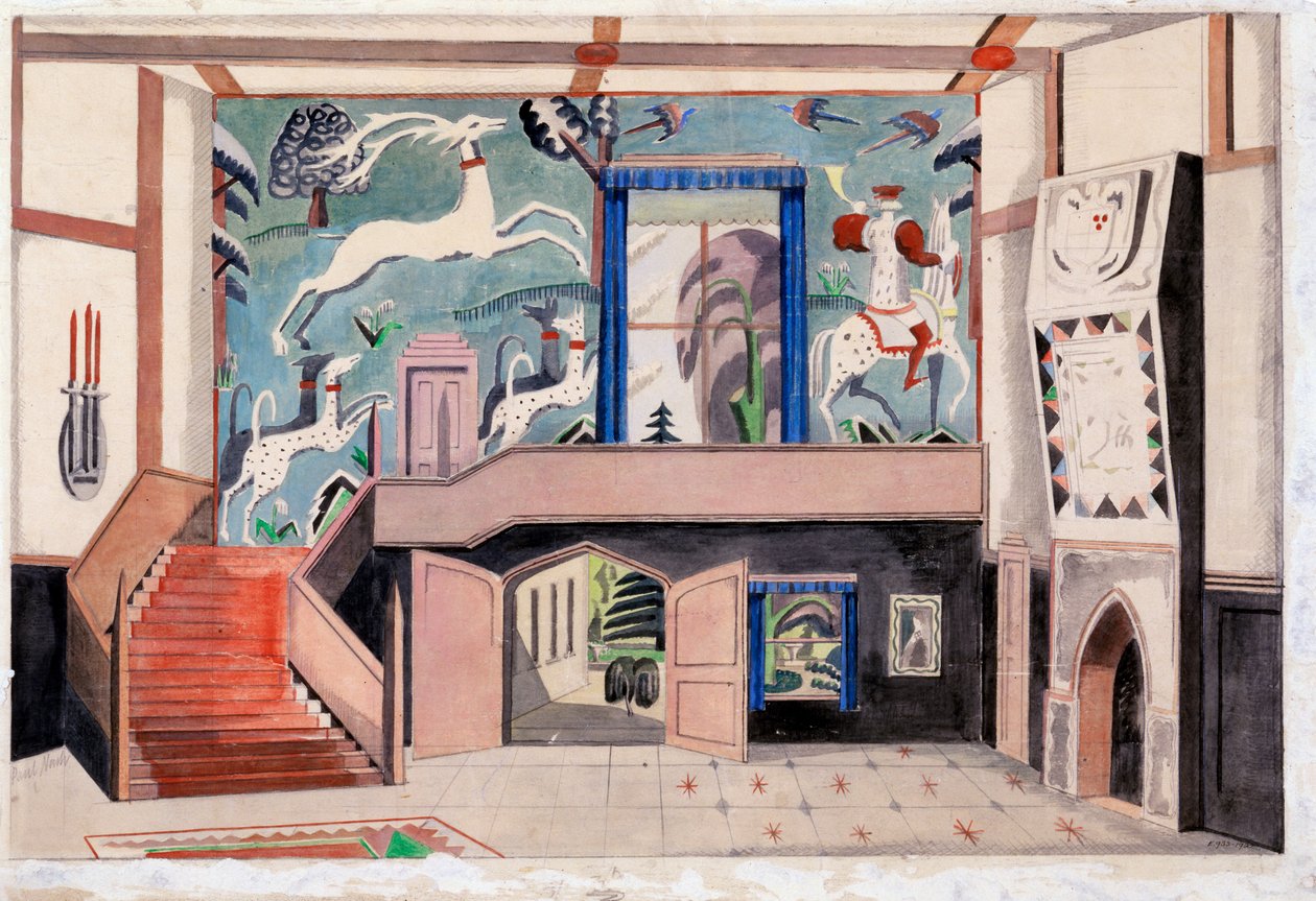 Interior Design, c.1920-30s by Paul Nash