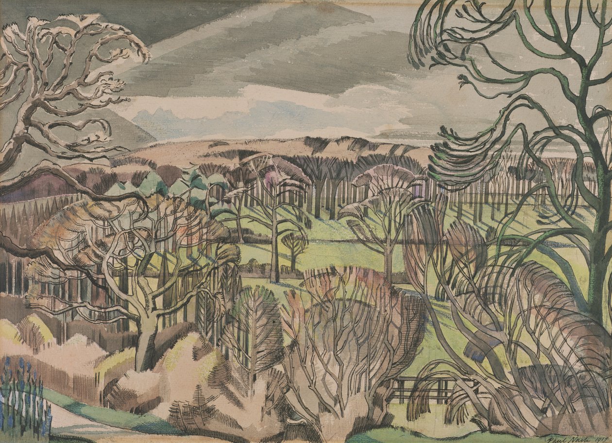 Landscape at Fulmer, Buckinghamshire by Paul Nash