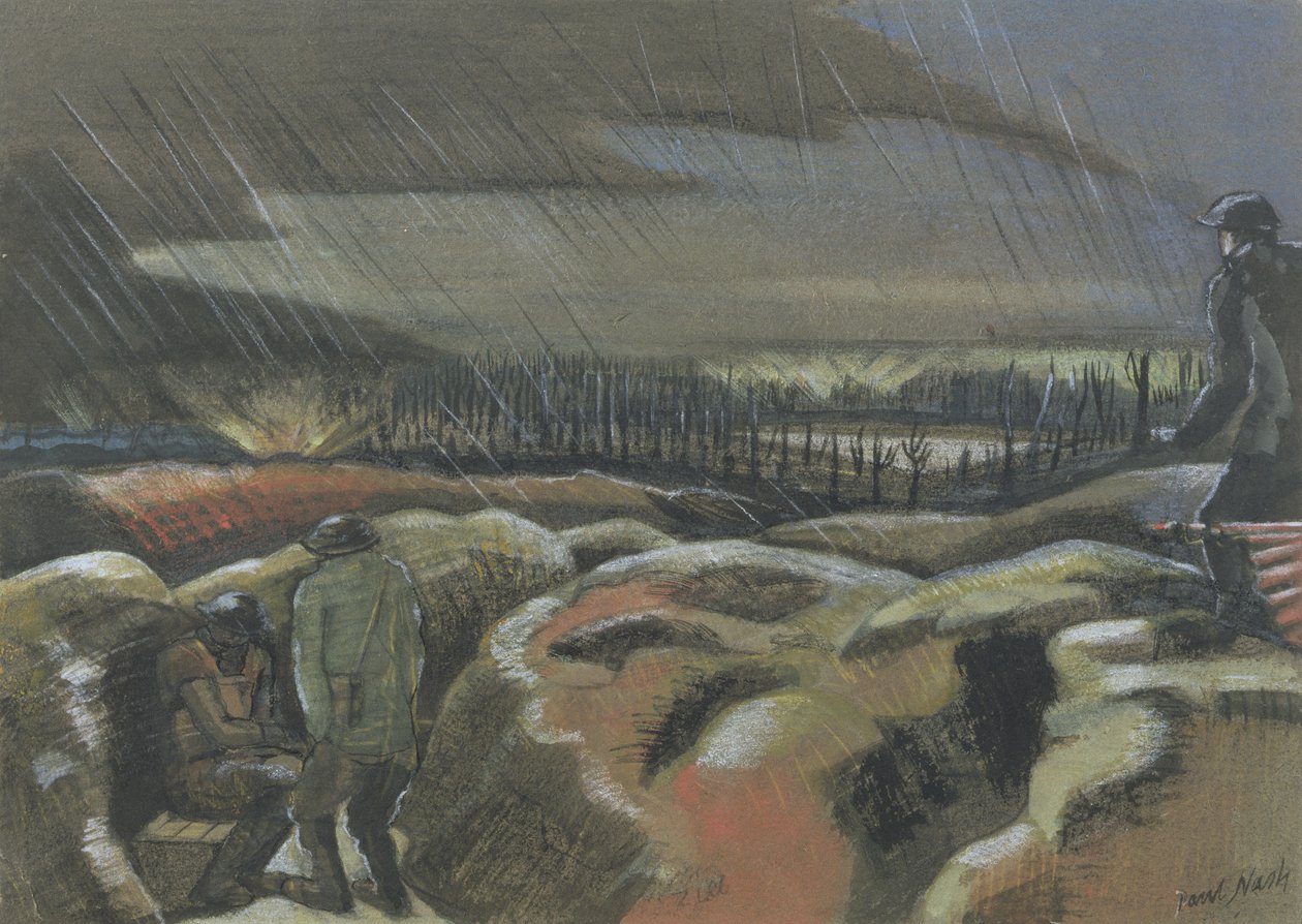 Shellburst, Zillebeke by Paul Nash