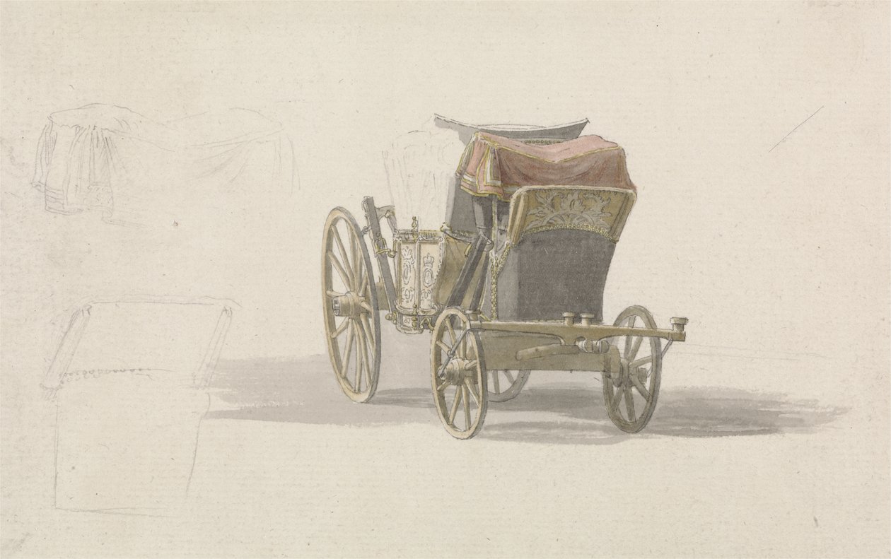 A Coach with Royal Coat of Arms by Paul Sandby