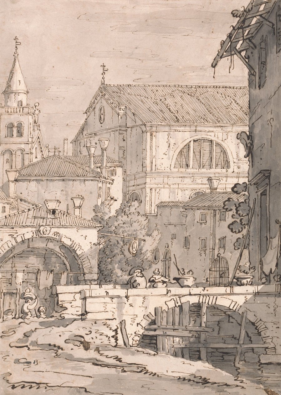 Venetian Fantasy by Paul Sandby
