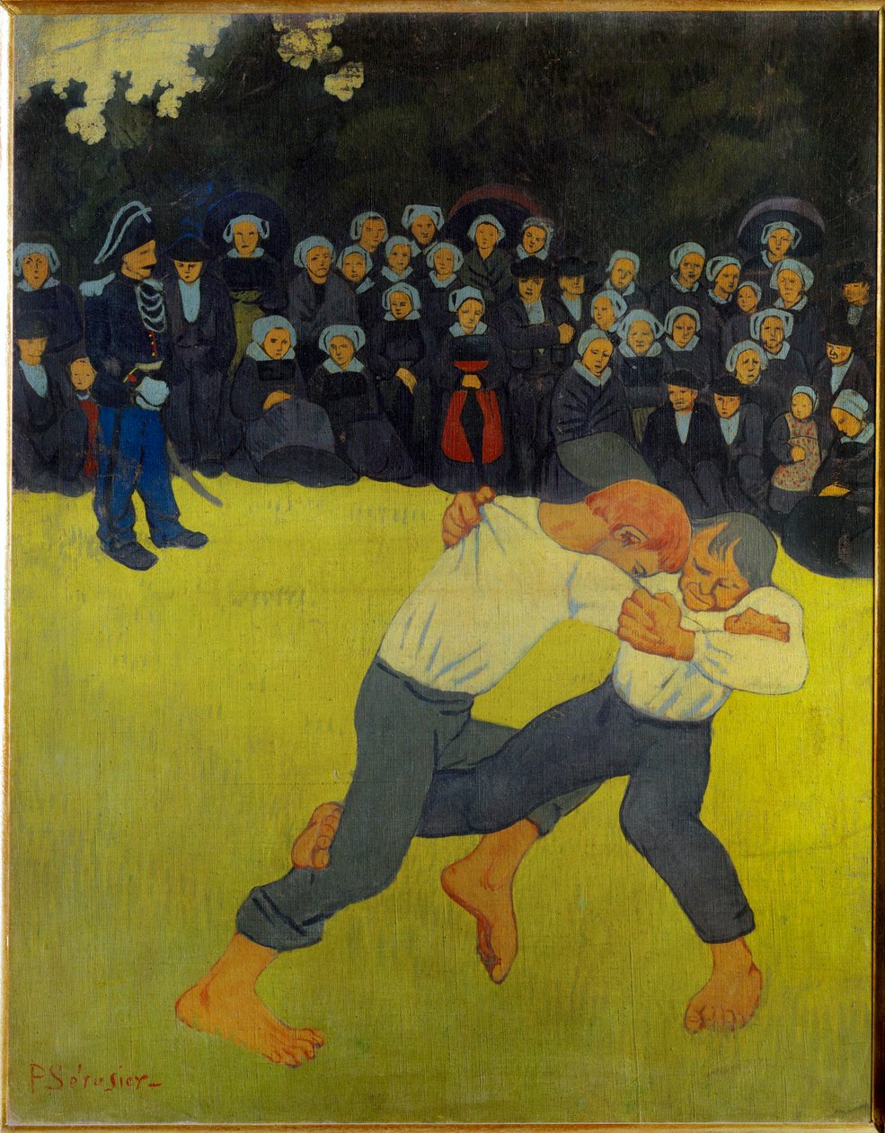 The Breton Wrestling by Paul Serusier