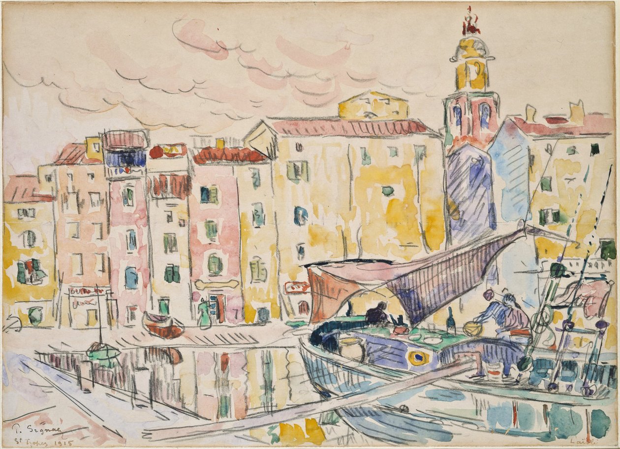 From the Harbor in St. Tropez by Paul Signac