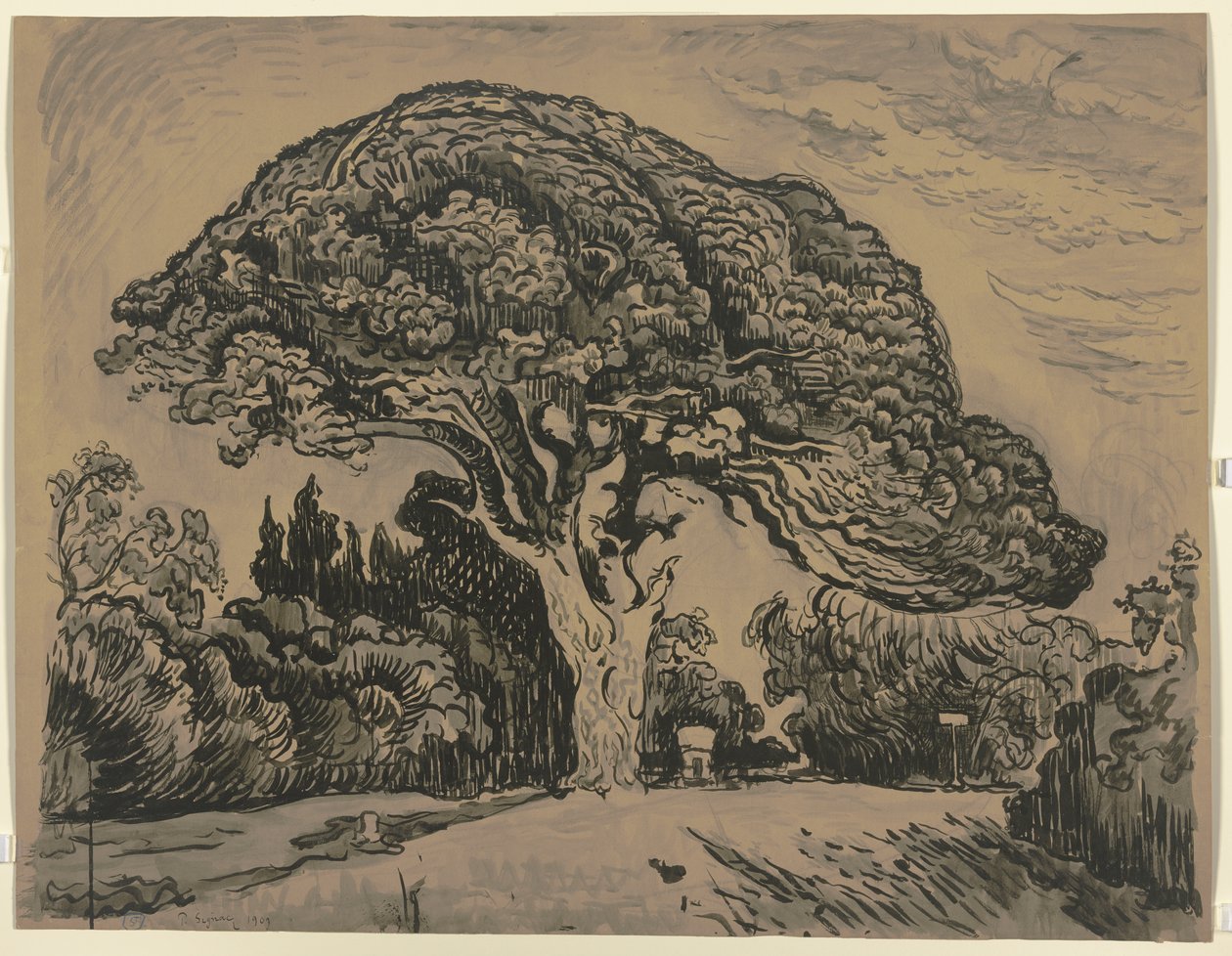 The Bertaud Pine by Paul Signac